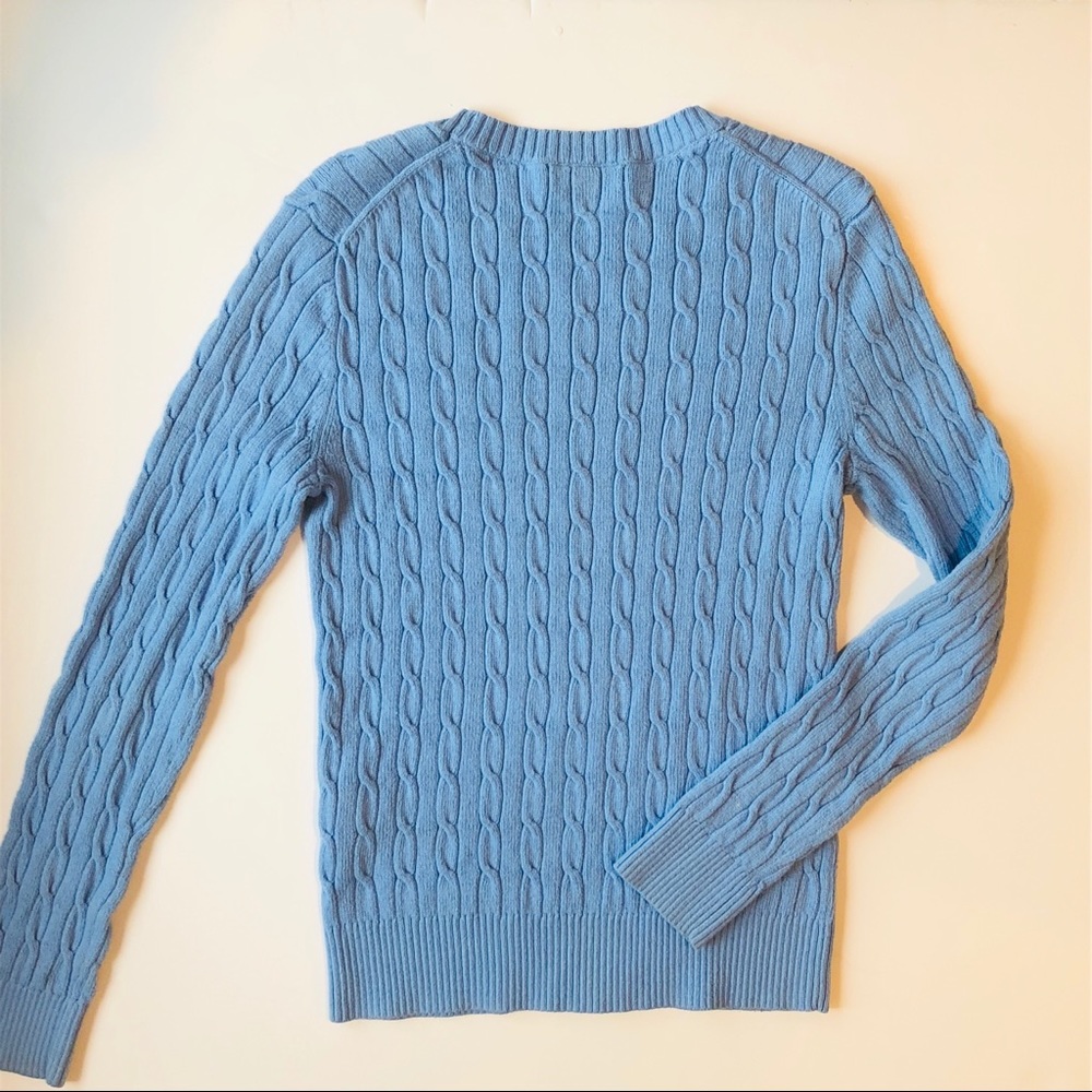 Lands End cable knit sweater - Picture 2 of 3